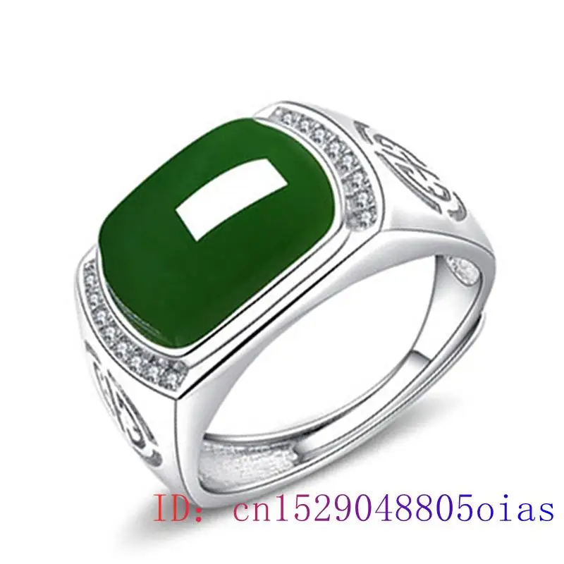 Wedding Zone - Green Jade Ring Gifts Fashion Men