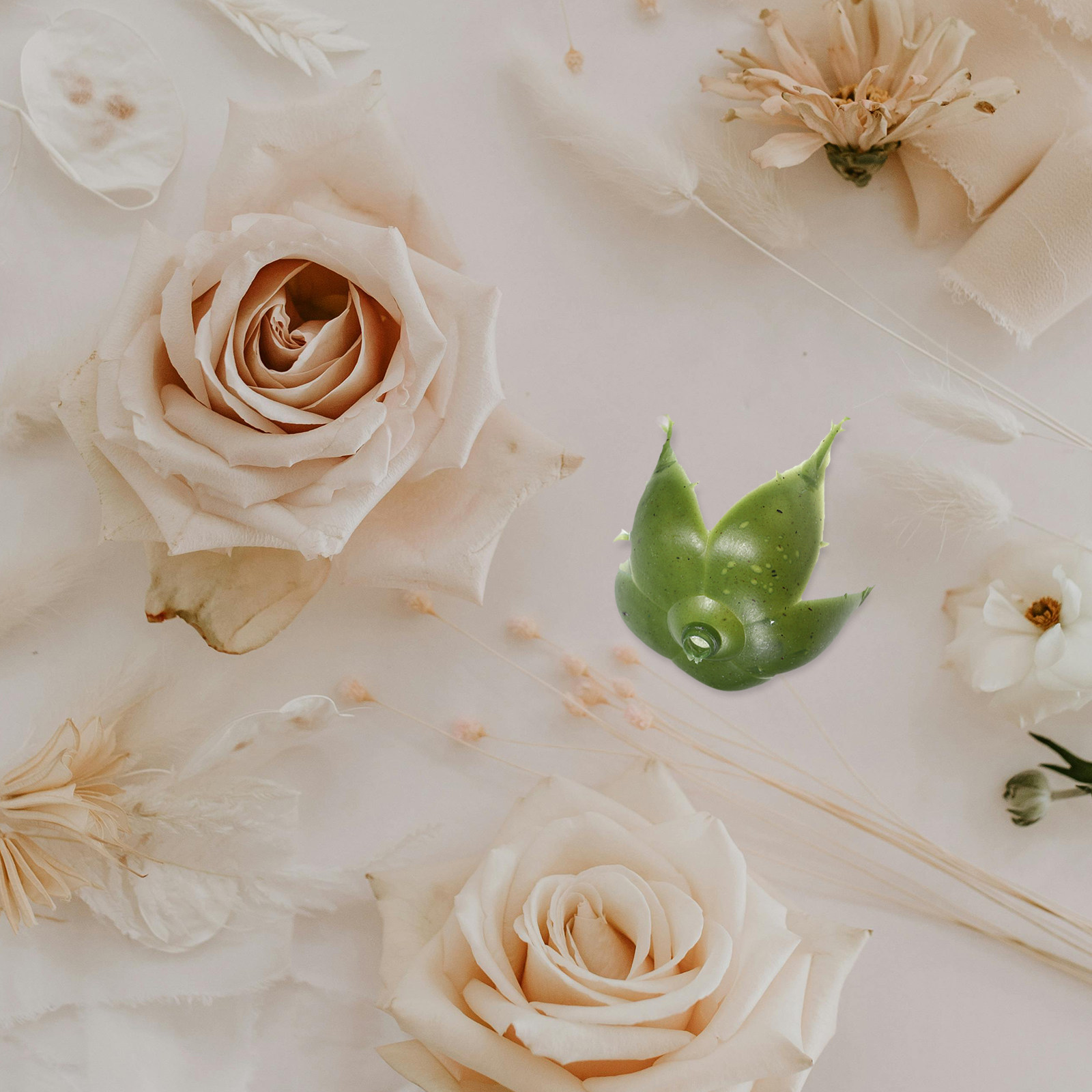 Wedding Floral Supply - 50Pcs Artificial Flower Calyxes Rose Green