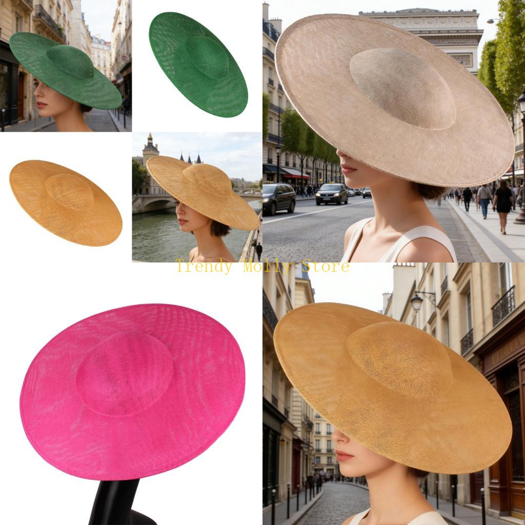 Wedding Support - N5KB Trendy 40cm Big Fascinator Hat