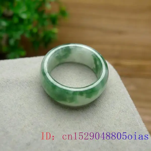Wedding Zone - Green Jade Ring Crafts Charm Gemstone