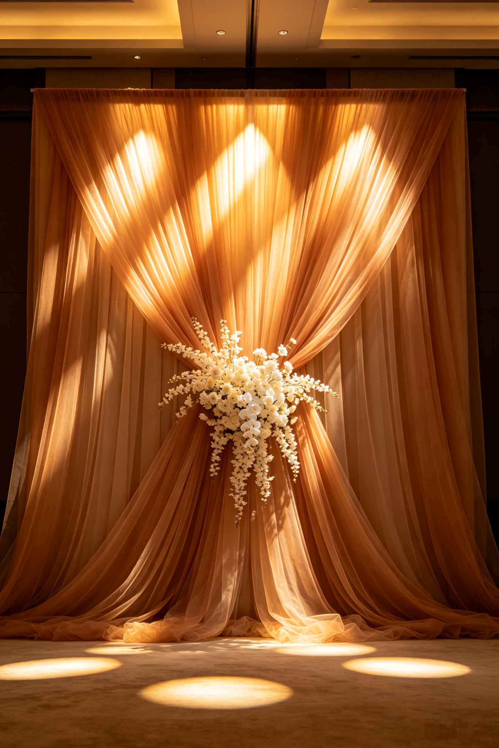 Wedding Backdrop Curtain - Soft Tulle Mesh Fabric Many Colors