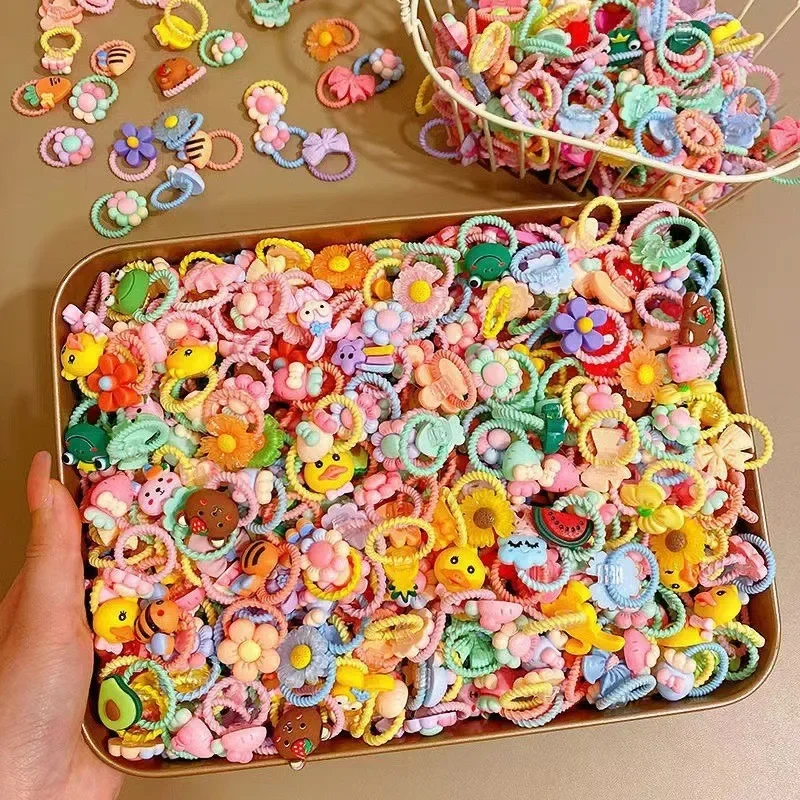 Good Floral & Wedding Decor Supply Photos - 50/40/30pcs Cute Rubber Bands for Children
