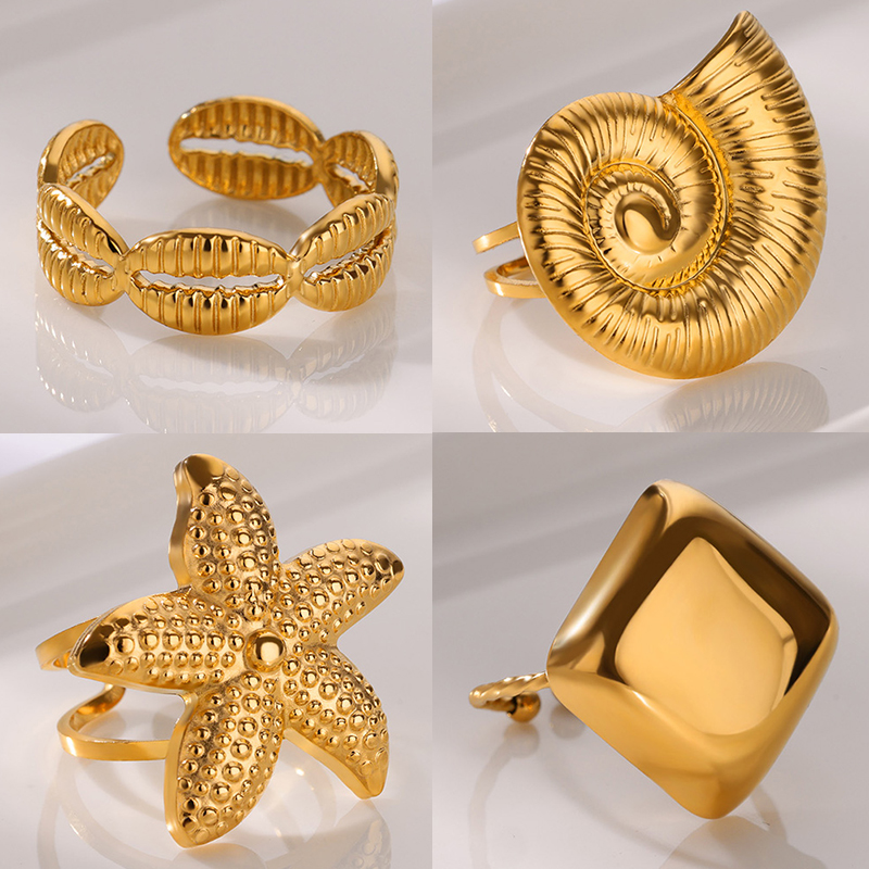 Wedding Superstar - Super Conch Starfish Rings for Women
