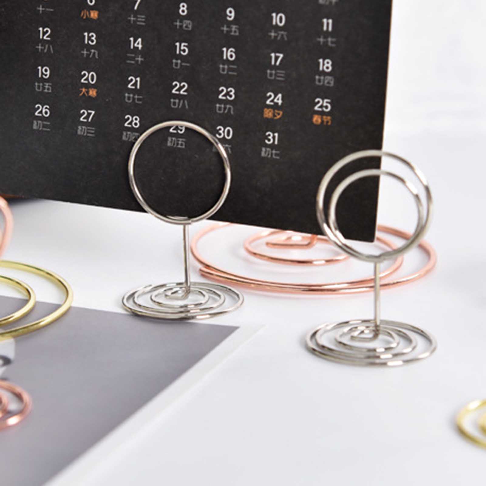 5pcs Dining Slot Card Holder F – Table Number Gold recenzja i cena