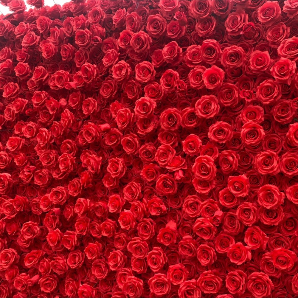 Uflower Red Rose 5D Cloth Flow – Wedding Backdrop Curtain recenzja i cena