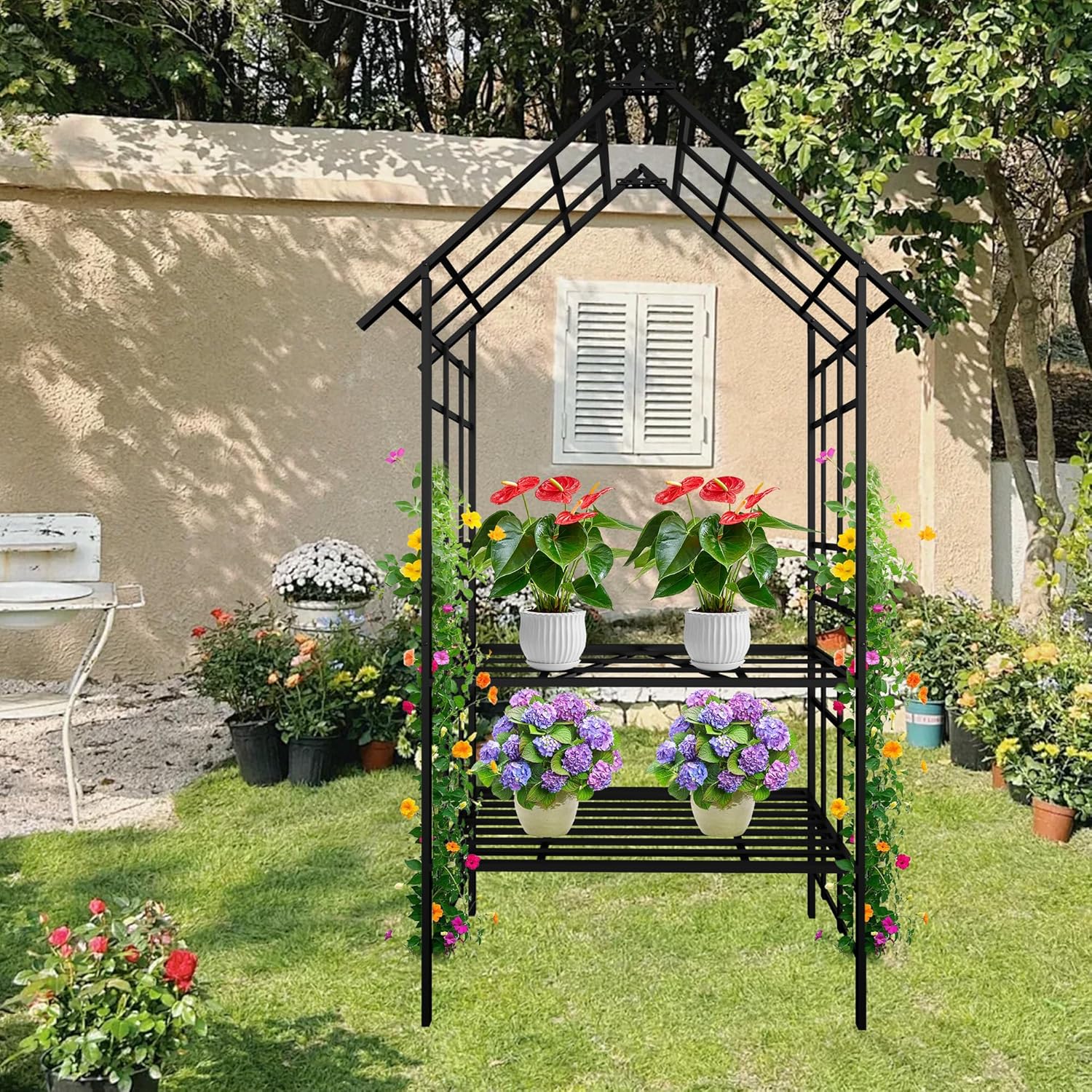 Metal Garden Arch with Gate 58 – Wedding Support recenzja i cena