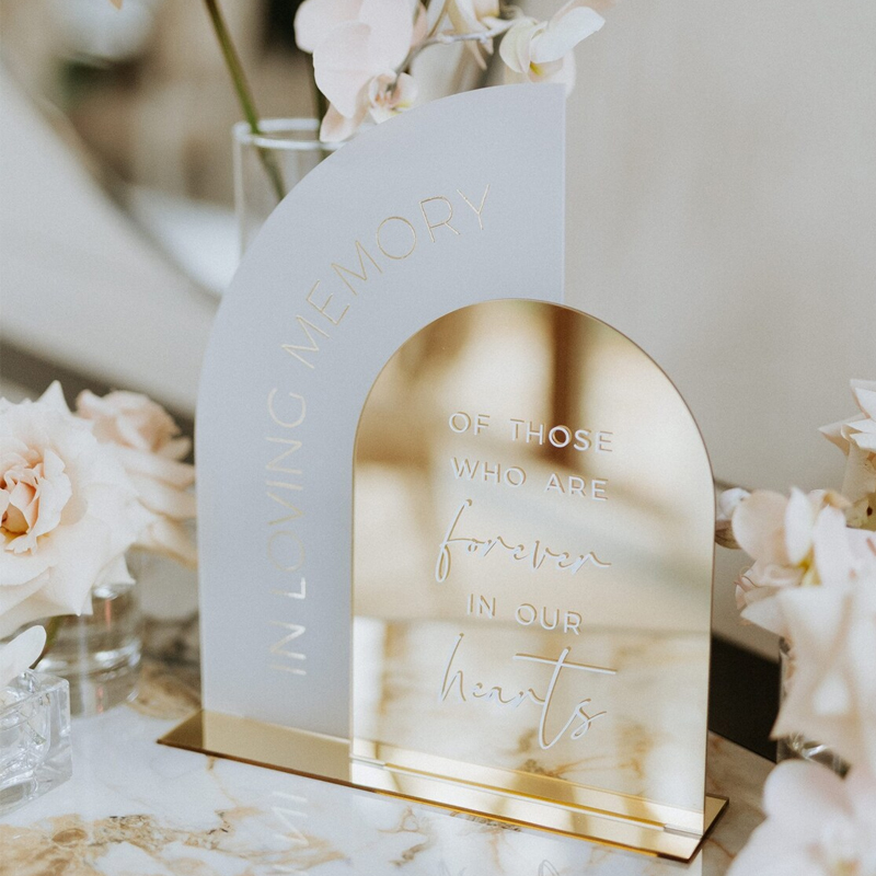 In Loving Memory Sign,Gold Mir – Table Number Gold recenzja i cena