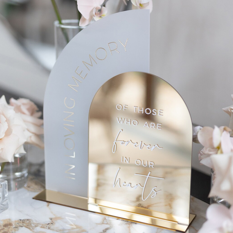 In Loving Memory Sign,Gold Mir – Table Number Gold recenzja i cena