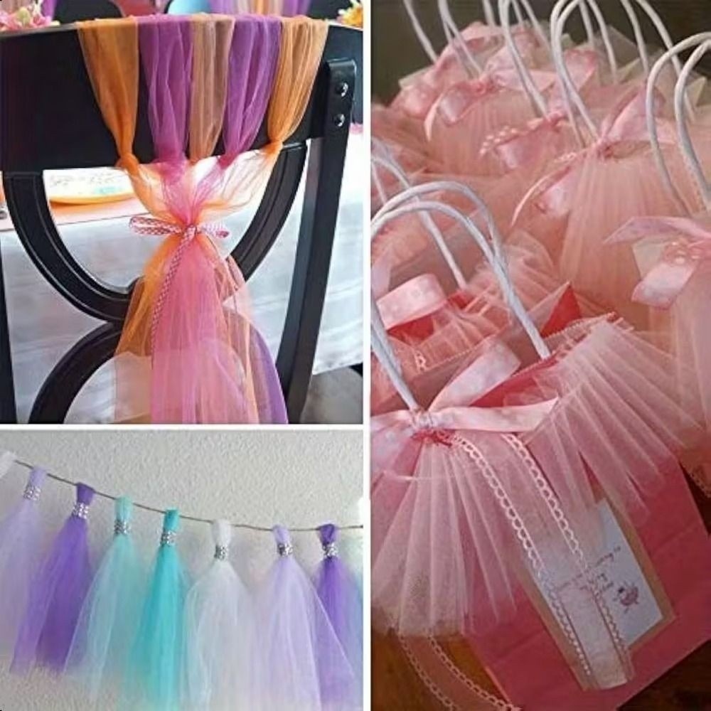 Multi-clolor Tulle Mesh Ribbon – Wedding Backdrop Curtain recenzja i cena