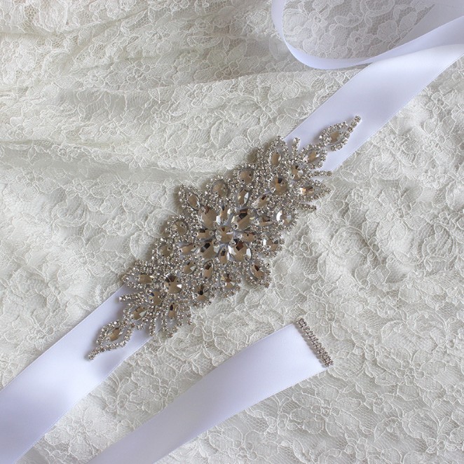 Women Wedding Prom Decoration  – Bridal Sash Ribbon recenzja i cena