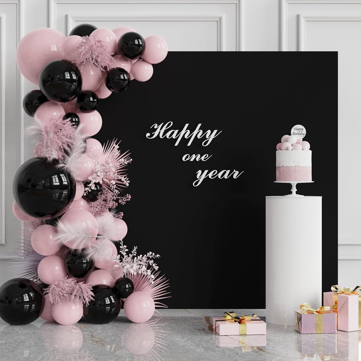 Black Spandex Square Arch Cove – Wedding Backdrop Curtain recenzja i cena