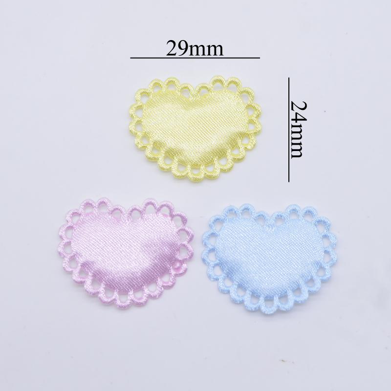 50Pcs 29*24mm Heart Cloth Padd – Wedding Superstar recenzja i cena
