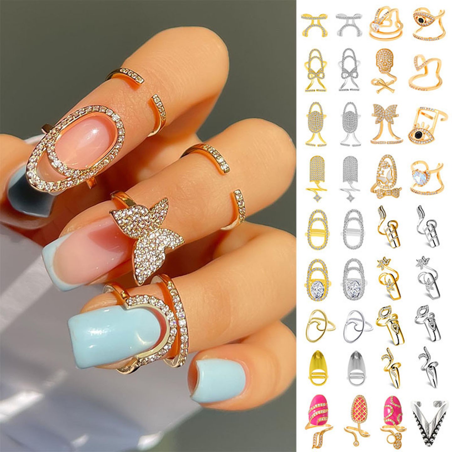 Fashion Women's Crystal Nail C – Wedding Zone recenzja i cena