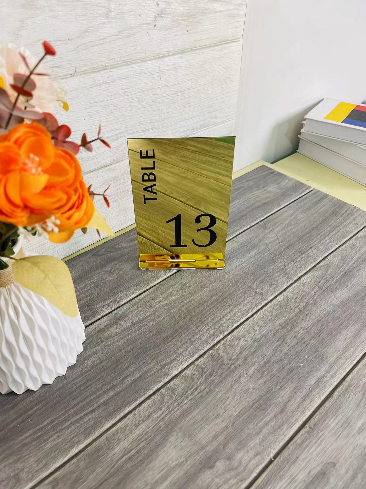 Gold Mirrored Table Numbers We – Table Number Gold recenzja i cena