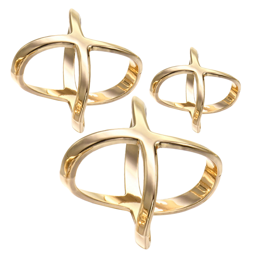 3pcs X Shaped Alloy Scarf Ring – Wedding Zone recenzja i cena