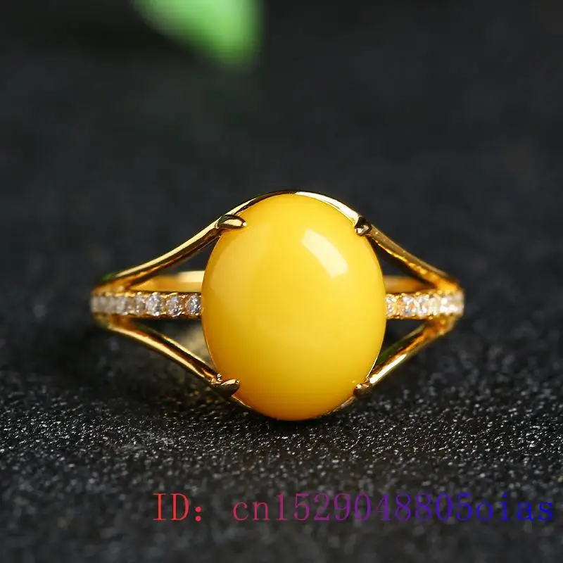Yellow Amber Ring Fashion Luck – Wedding Zone recenzja i cena
