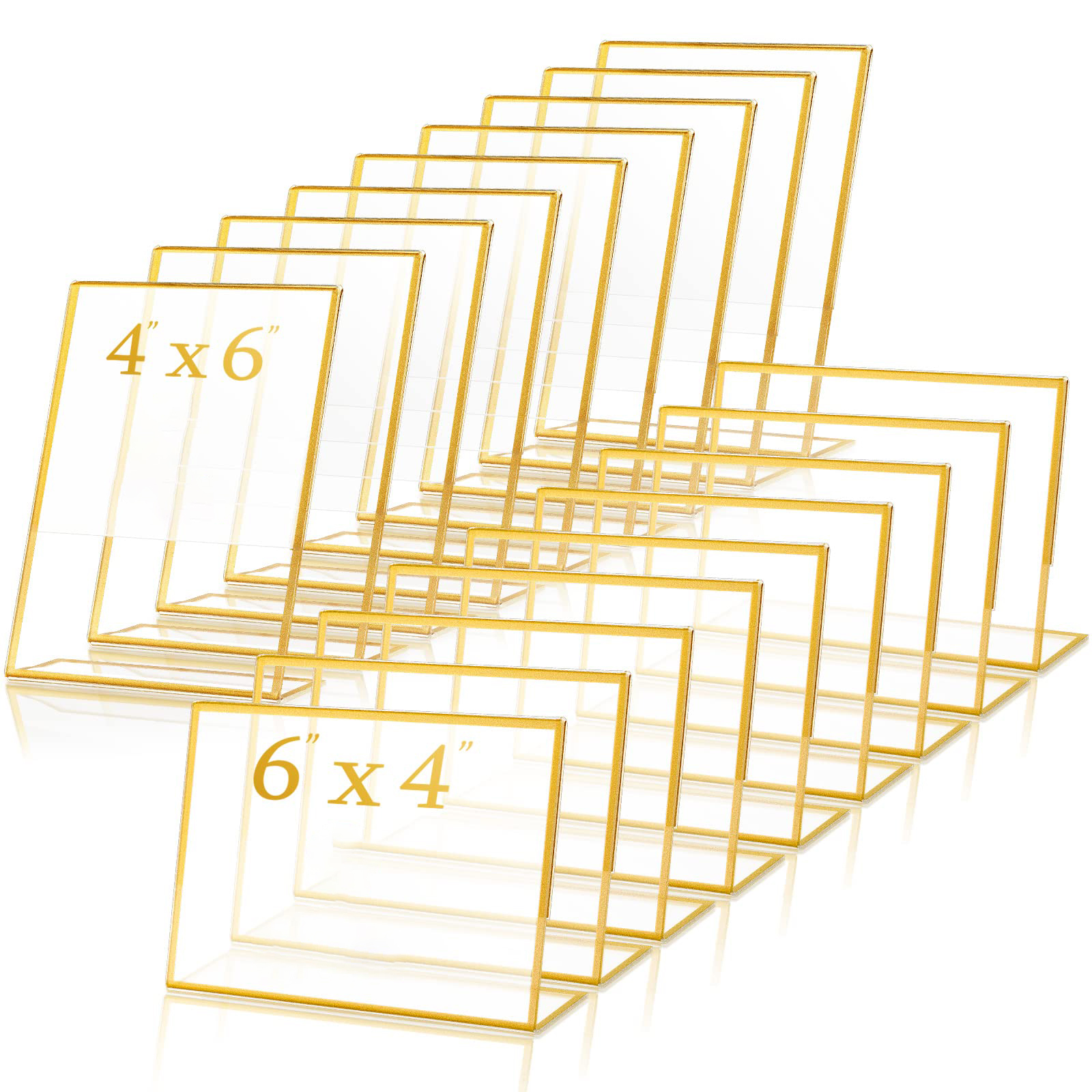Gold Frame Acrylic Sign Holder – Table Number Gold recenzja i cena