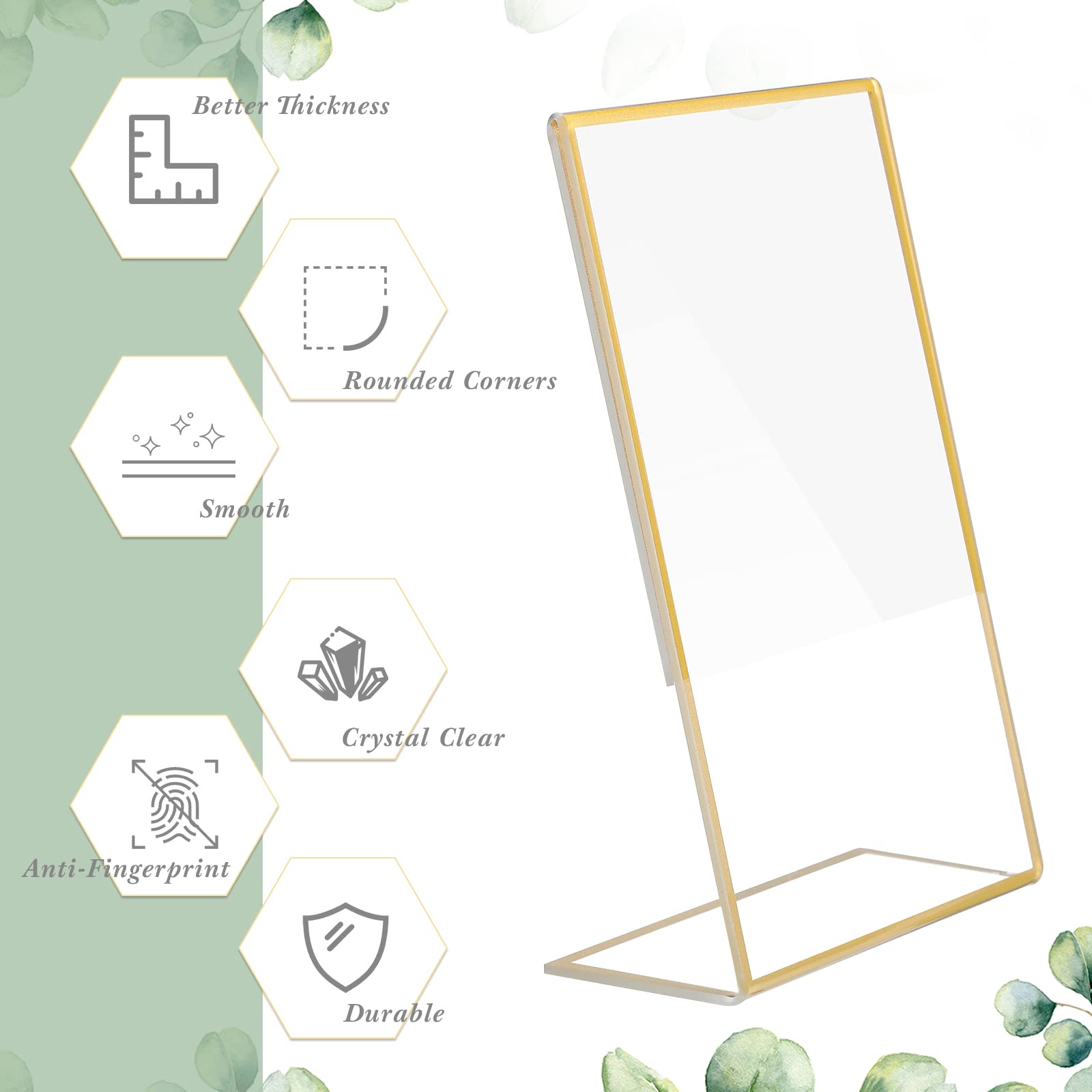 Gold Frame Acrylic Sign Holder – Table Number Gold recenzja i cena
