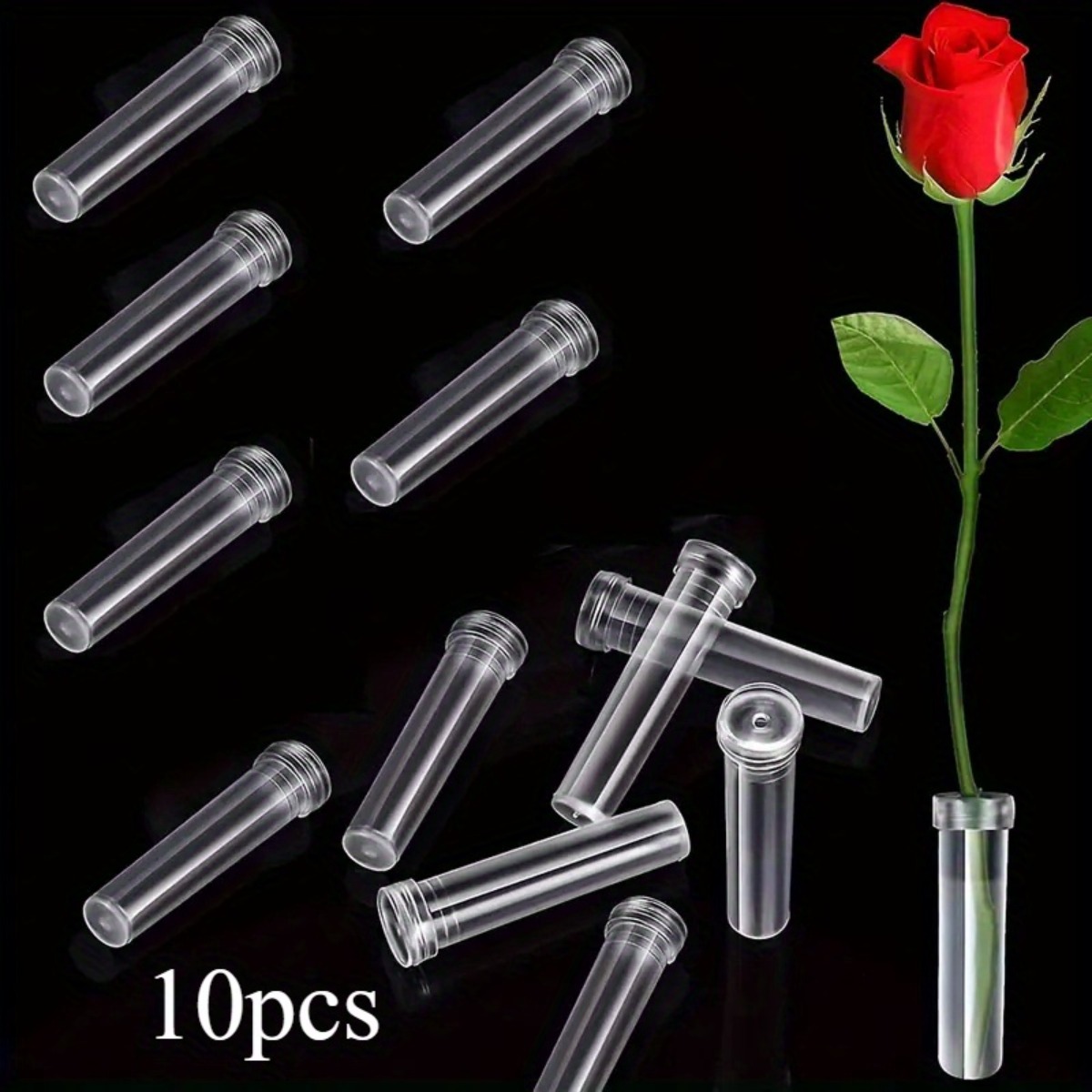 10Pc Transparent Plastic Flora – Wedding Floral Supply recenzja i cena