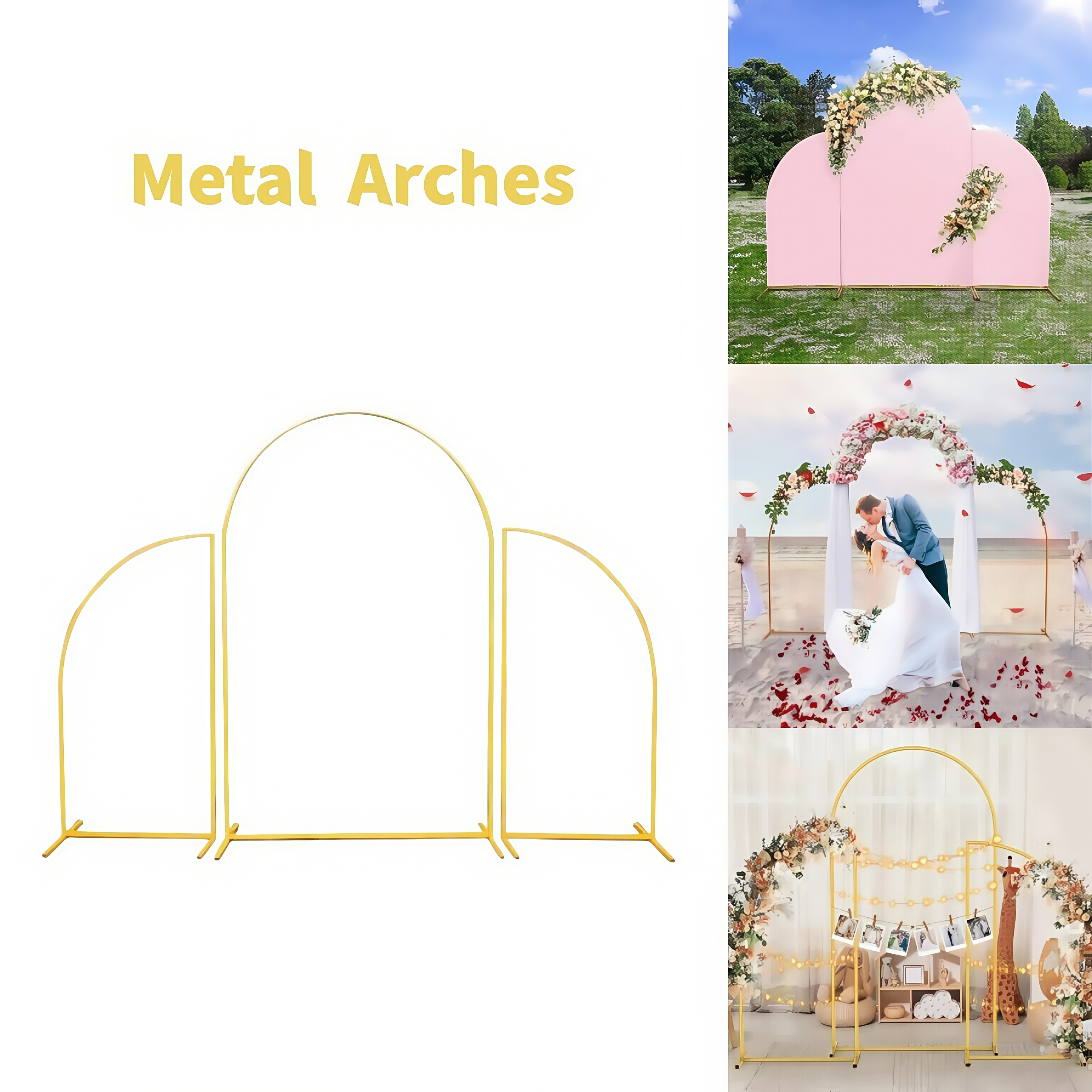 Crown Metal Arch Stand,3pcs Se – Wedding Support recenzja i cena