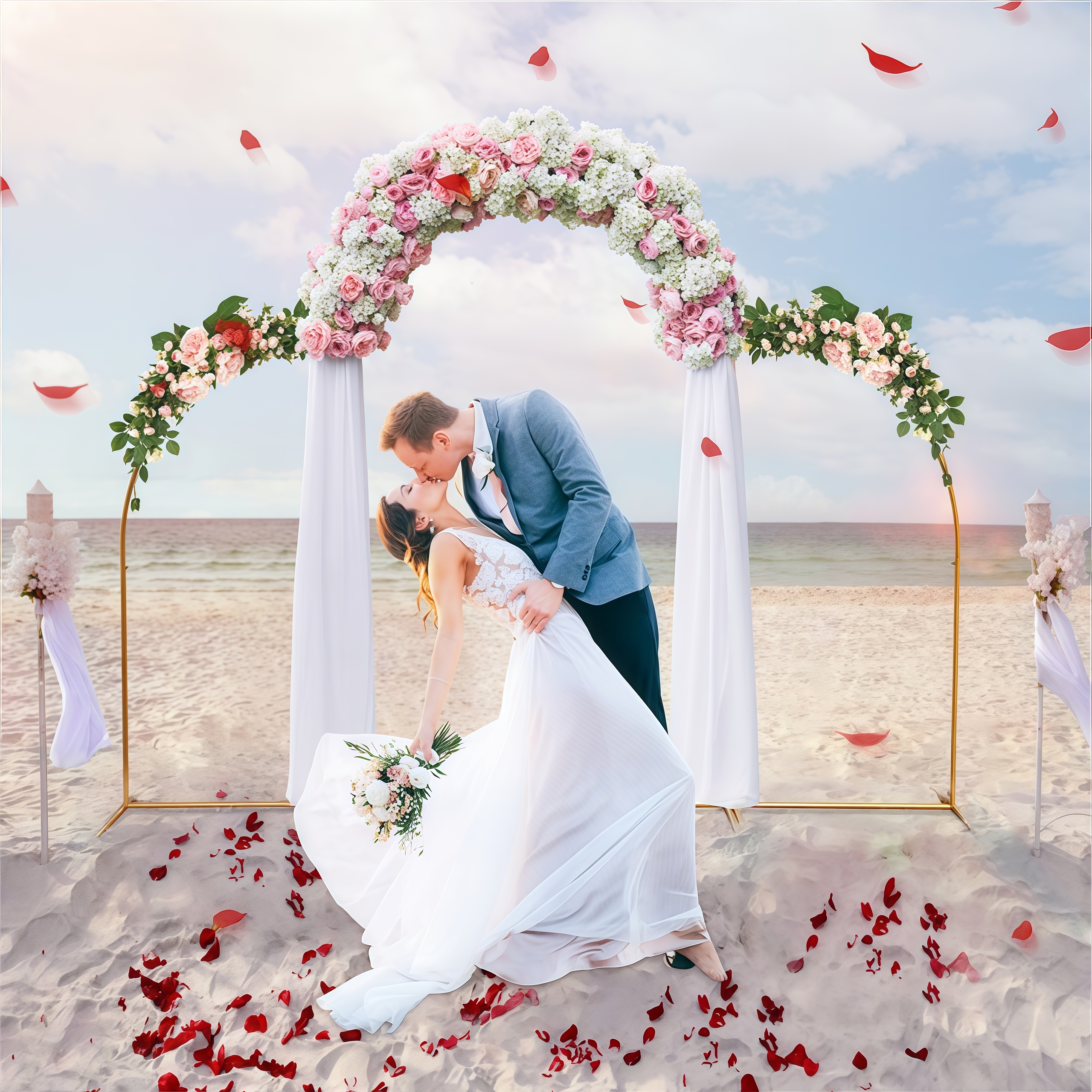 Crown Metal Arch Stand,3pcs Se – Wedding Support recenzja i cena