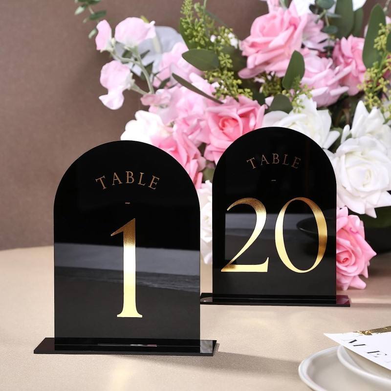 Arched Acrylic Table Numbers W – Table Number Gold recenzja i cena