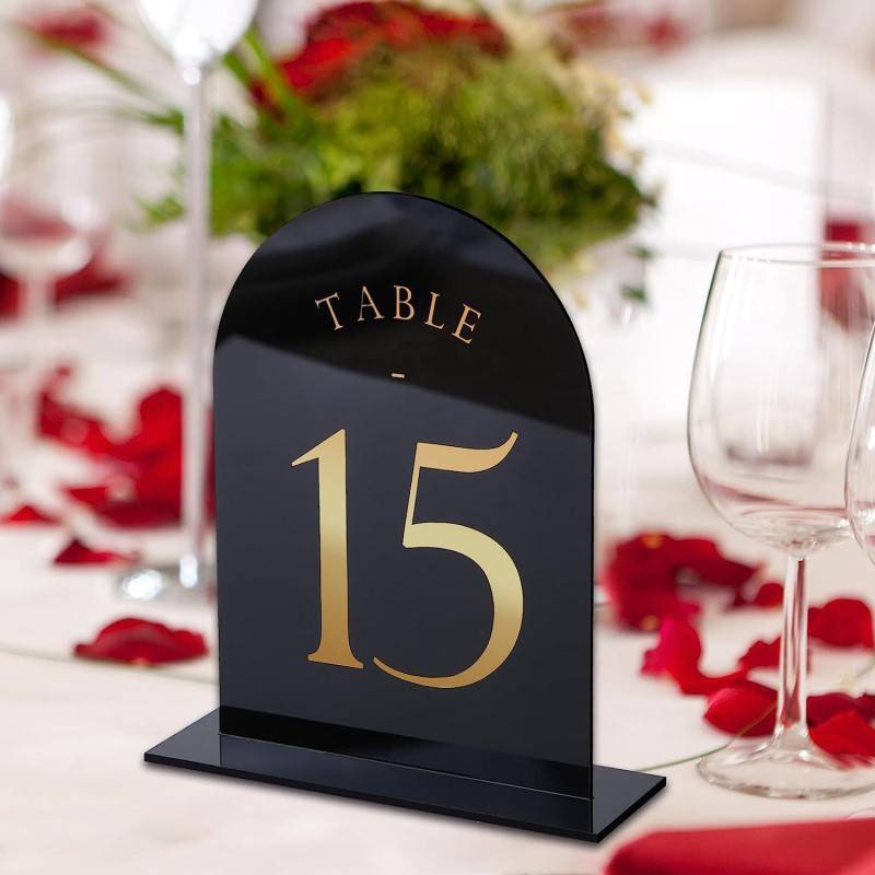 Arched Acrylic Table Numbers W – Table Number Gold recenzja i cena