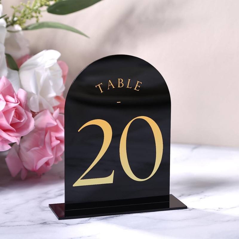 Arched Acrylic Table Numbers W – Table Number Gold recenzja i cena