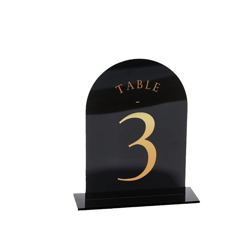 Arched Acrylic Table Numbers W – Table Number Gold recenzja i cena