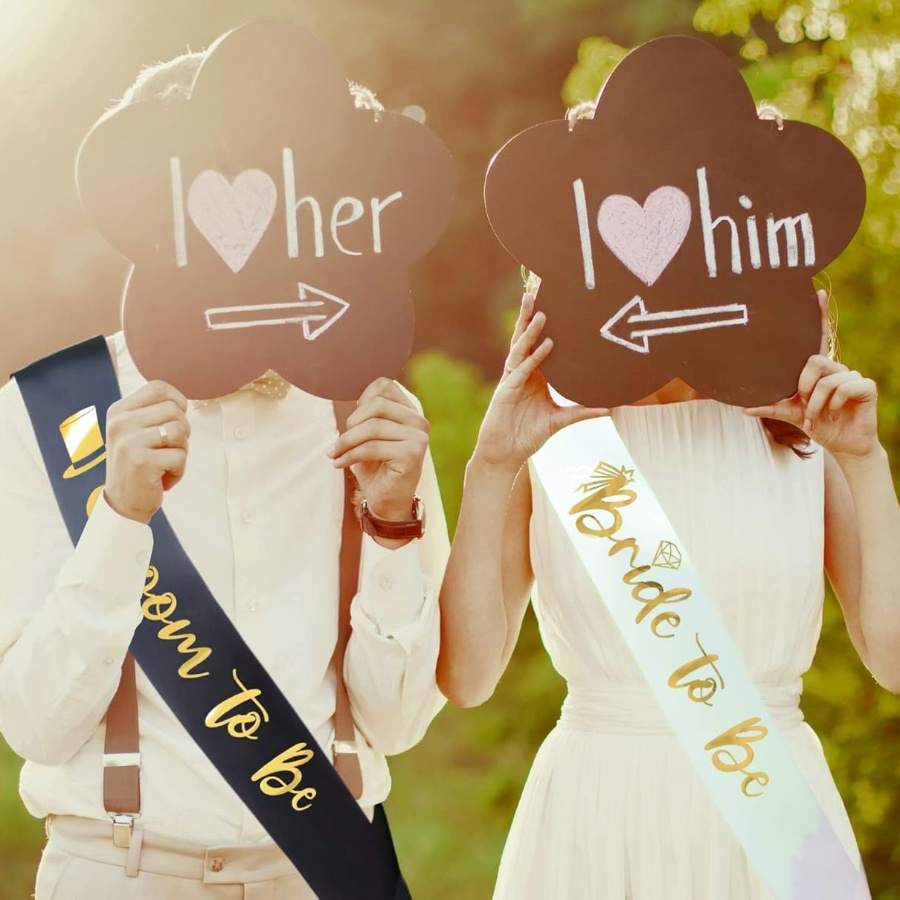 2pcs/1set Bachelorette Party S – Bridal Sash Ribbon recenzja i cena