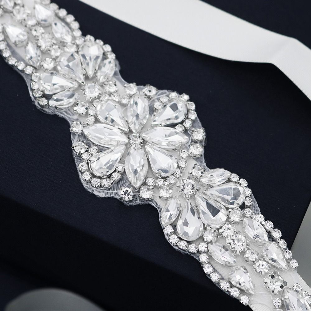 Sweet Silver Wedding Rhineston – Bridal Sash Ribbon recenzja i cena