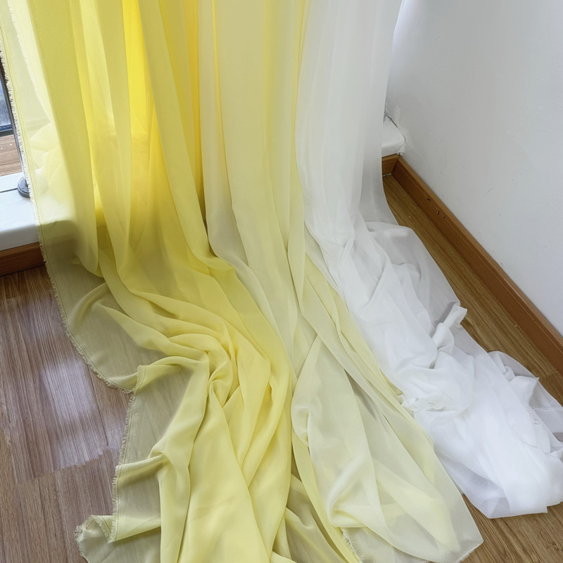 White Yellow Chiffon Fabric Br – Wedding Backdrop Curtain recenzja i cena