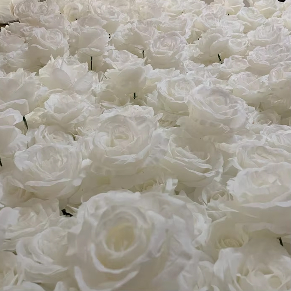 Uflower 3D White Rose Cloth Cu – Wedding Backdrop Curtain recenzja i cena