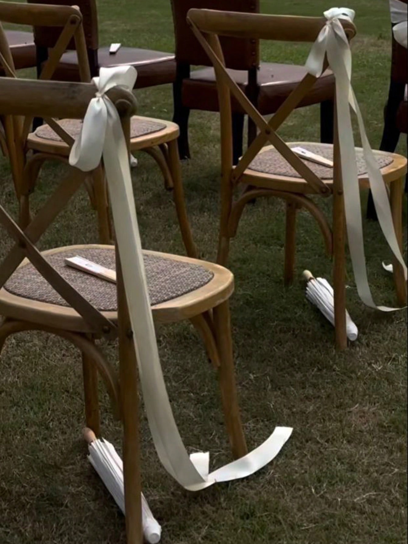 Satin Weeding Chair Bows with  – Bridal Sash Ribbon recenzja i cena