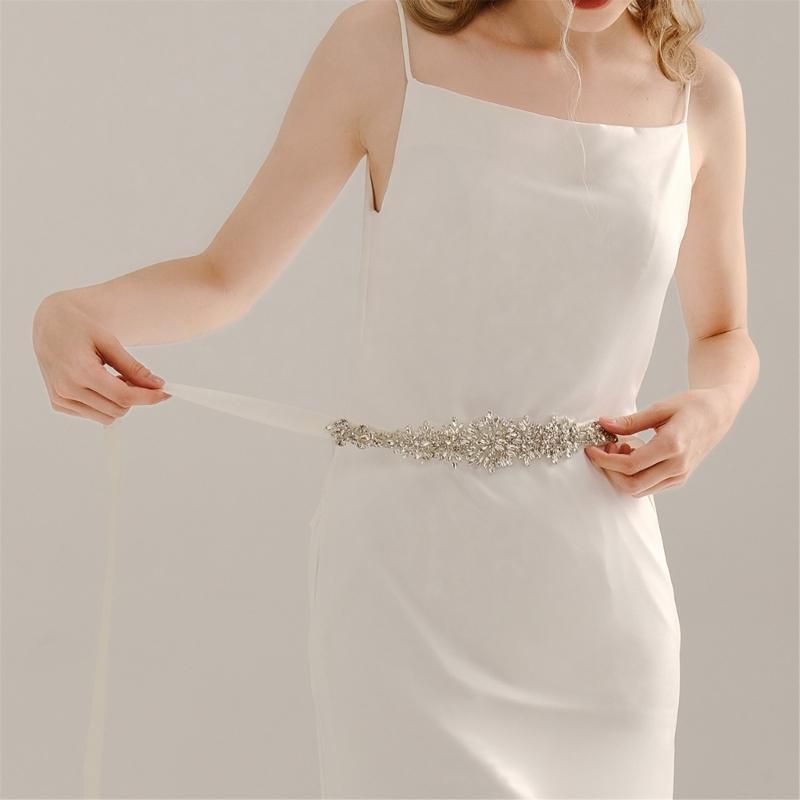 652F Shining Bridal Sash Belt  – Bridal Sash Ribbon recenzja i cena