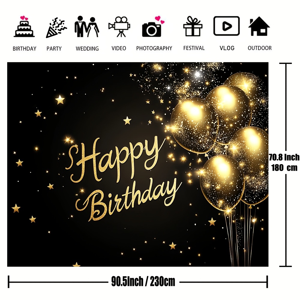 1pc super large black and gold – Wedding Superstar recenzja i cena