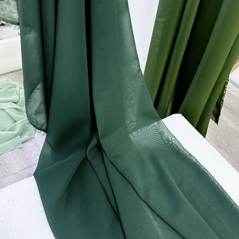 Olive Avocado Green Chiffon Fa – Wedding Backdrop Curtain recenzja i cena