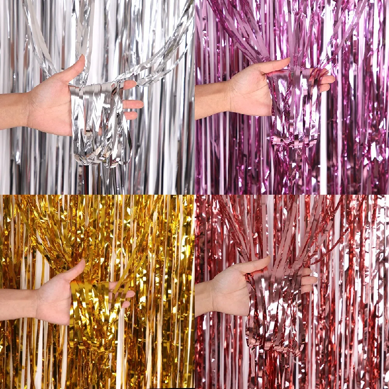 1*2M Party Backdrop Metallic F – Wedding Backdrop Curtain recenzja i cena