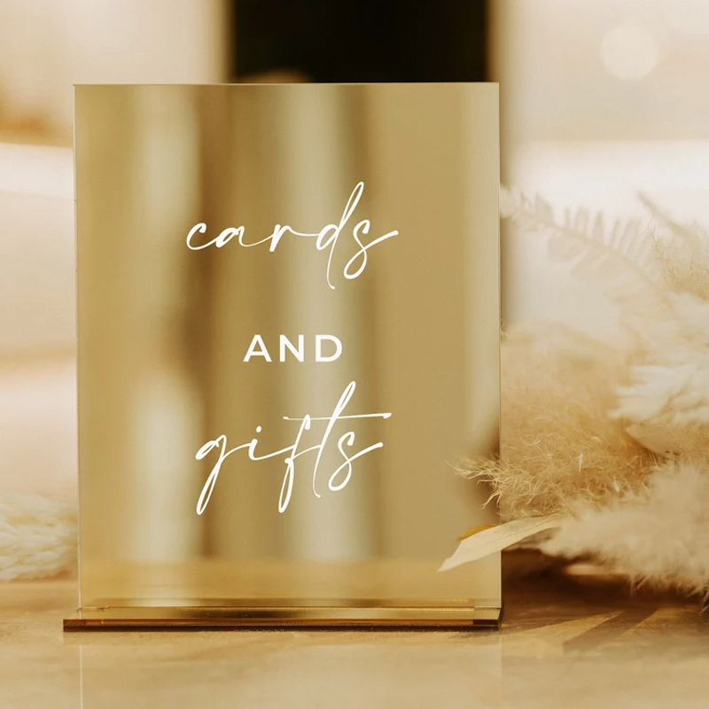 Rectangle Gold Mirror Wedding  – Table Number Gold recenzja i cena
