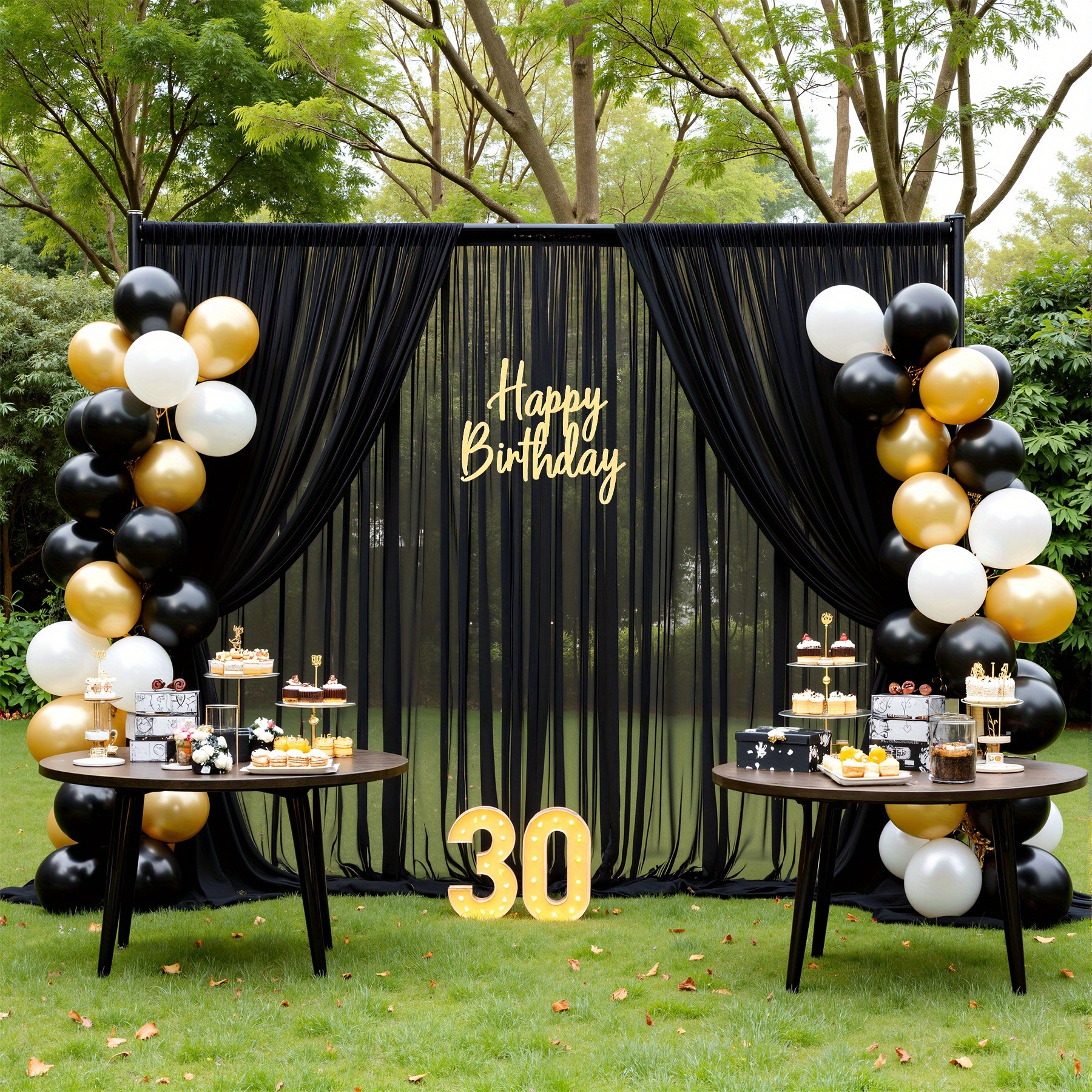 2pcs, 7.2x10ft Tulle Backdrop  – Wedding Backdrop Curtain recenzja i cena