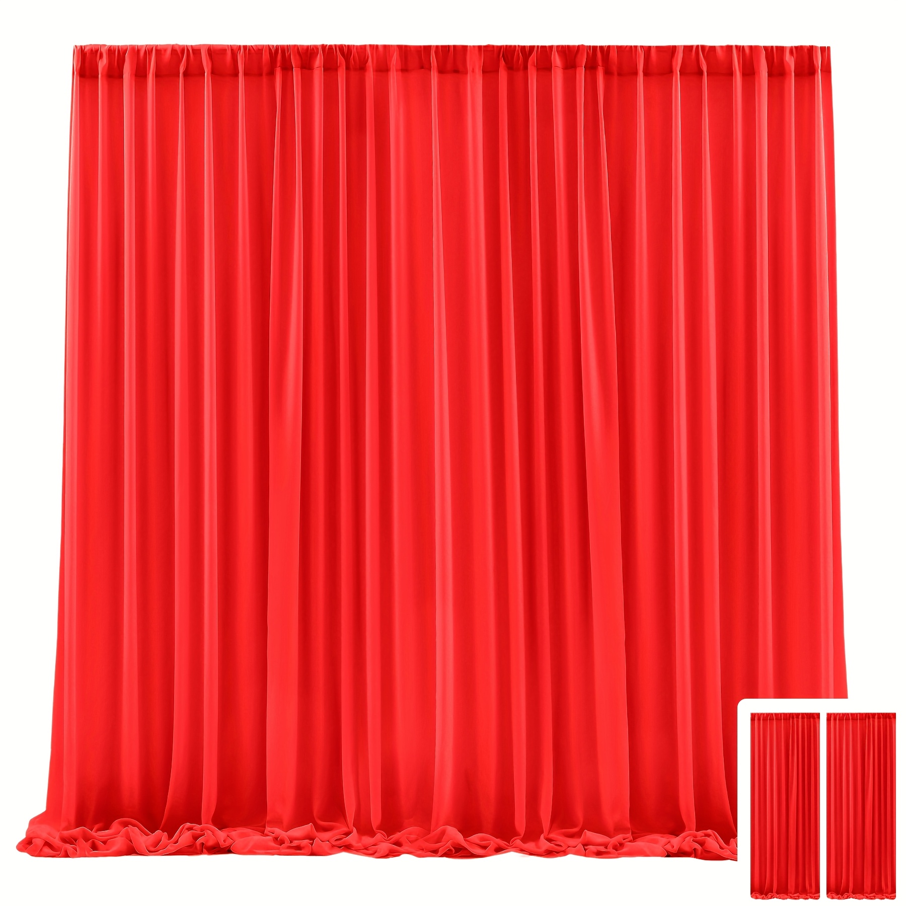 2pcs, 7.2x10ft Tulle Backdrop  – Wedding Backdrop Curtain recenzja i cena