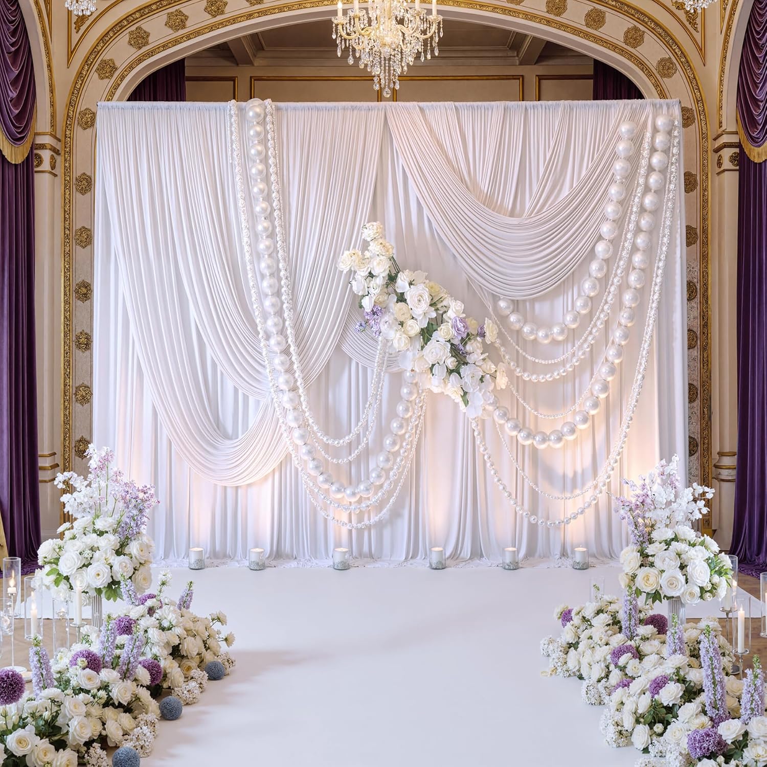 White Backdrop Curtains 10x10  – Wedding Backdrop Curtain recenzja i cena