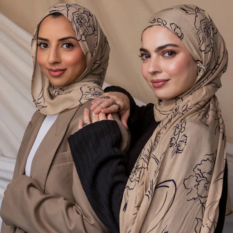 Ramadan Printed Chiffon Hijab  – Good Floral & Wedding Decor Supply Photos recenzja i cena