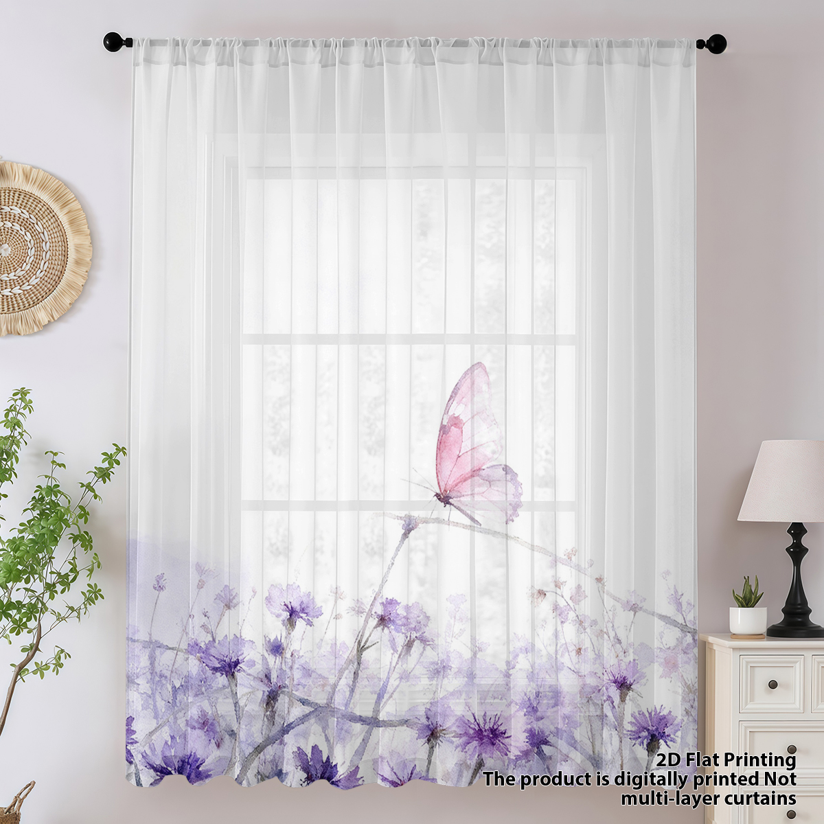 Flower Series Sheer Curtain, G – Good Floral & Wedding Decor Supply Photos recenzja i cena