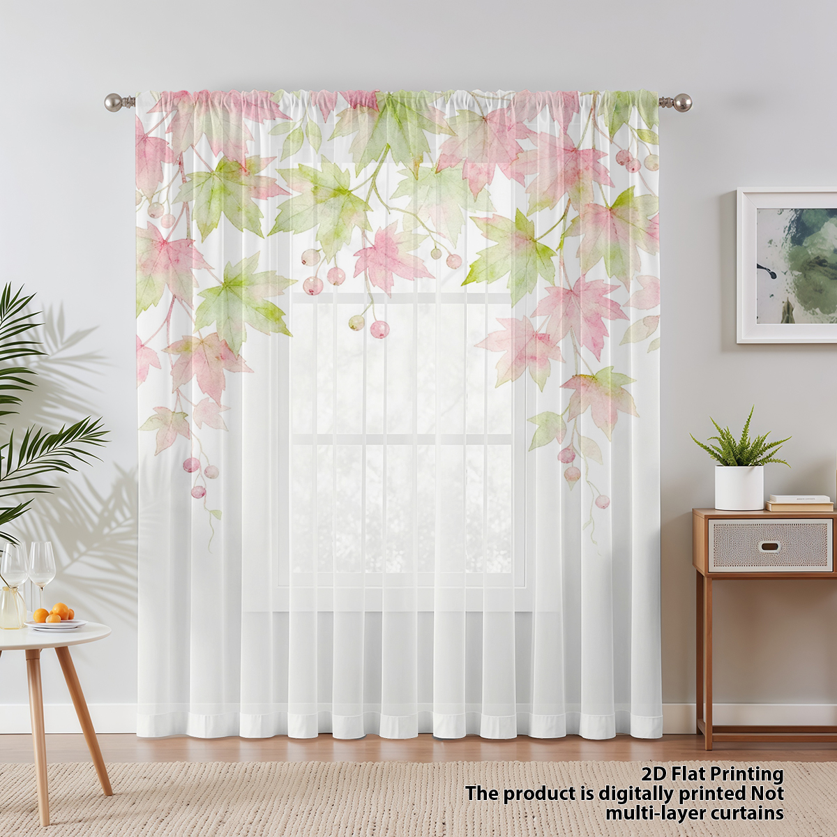 Flower Series Sheer Curtain, G – Good Floral & Wedding Decor Supply Photos recenzja i cena