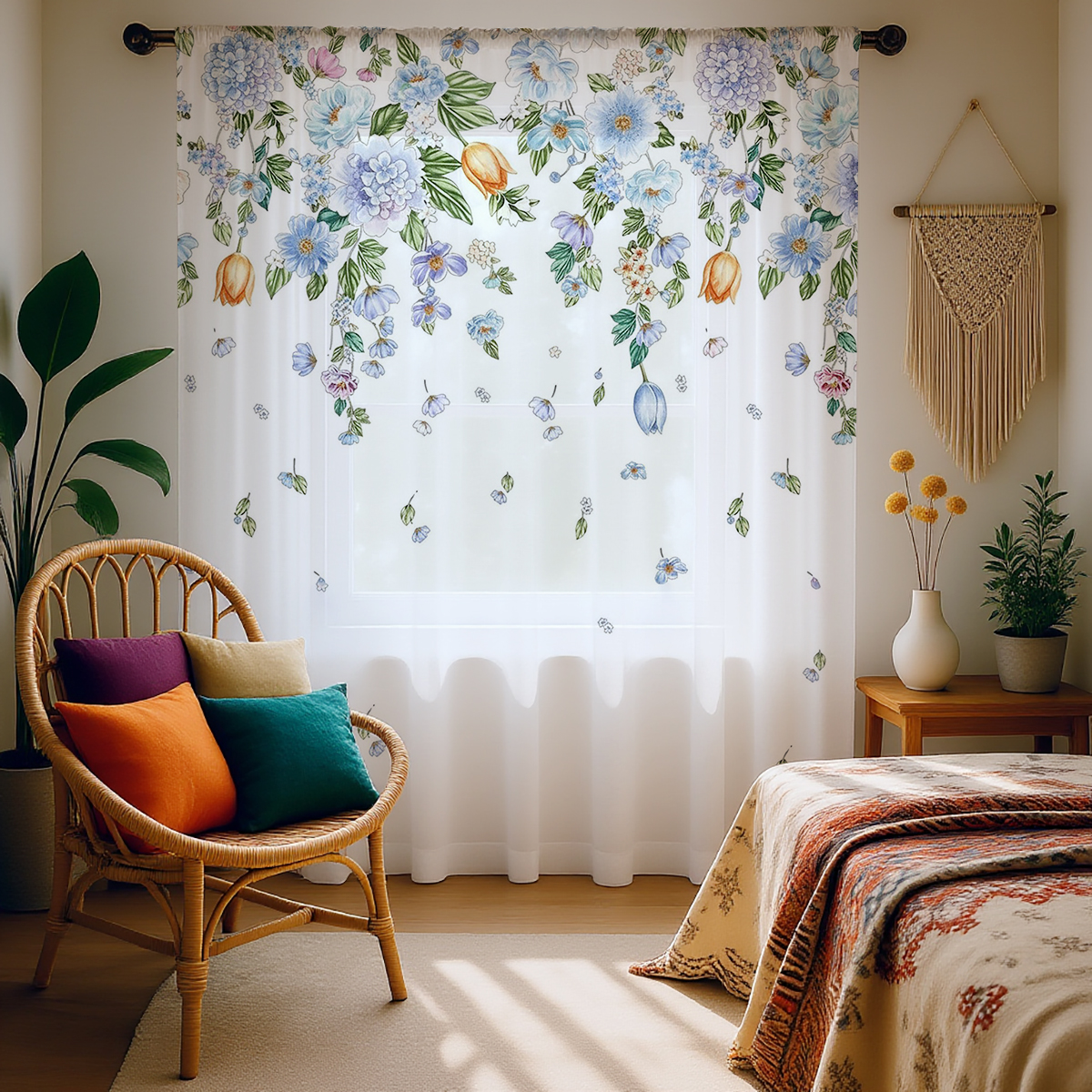 Floral Sheer Curtain, Good Qua – Good Floral & Wedding Decor Supply Photos recenzja i cena