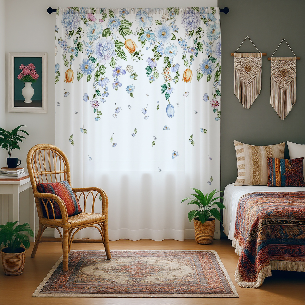 Floral Sheer Curtain, Good Qua – Good Floral & Wedding Decor Supply Photos recenzja i cena