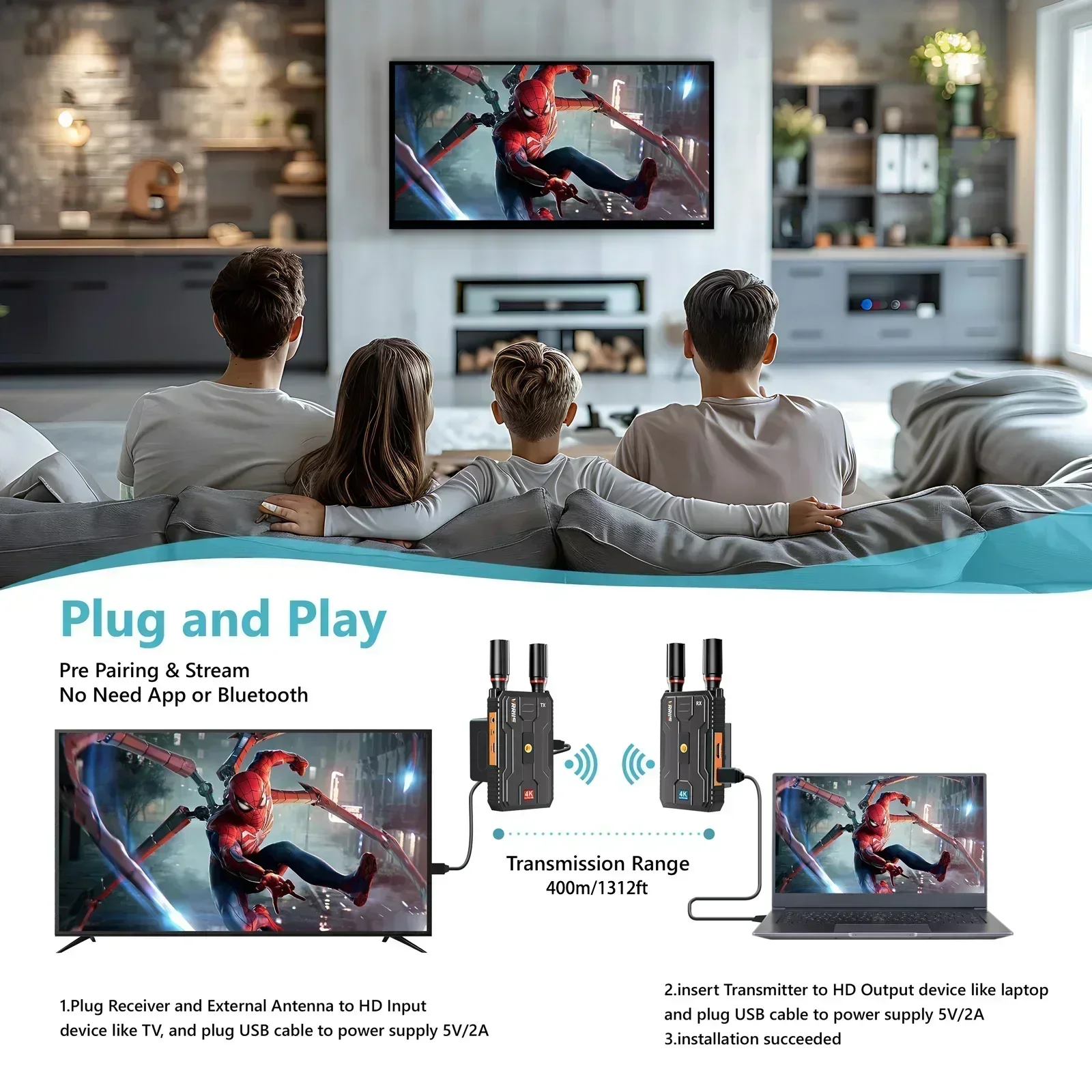 400m 5G 4K Wireless Video Tran – Wedding Support recenzja i cena