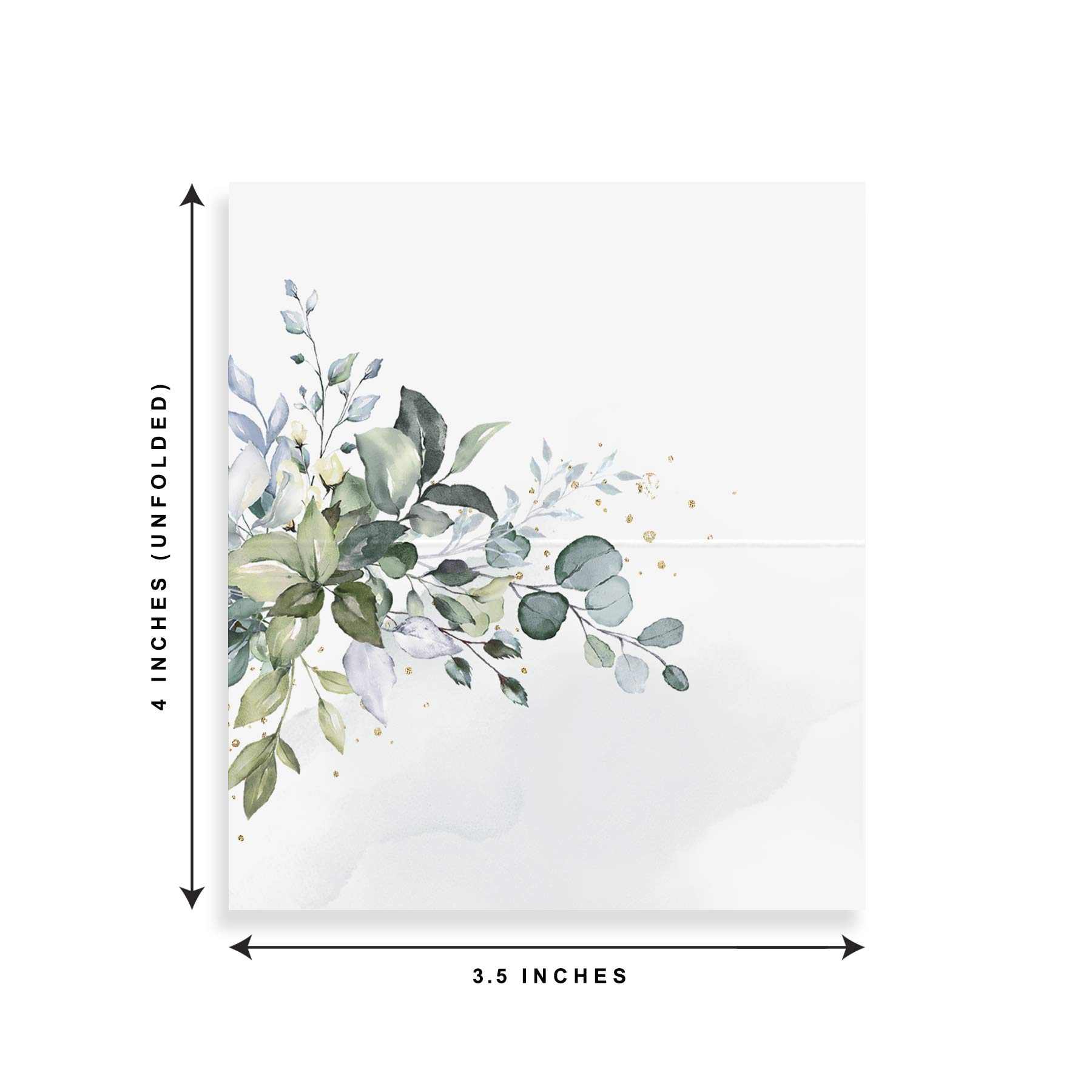 Green Leaf Watercolor Wedding  – Table Number Gold recenzja i cena