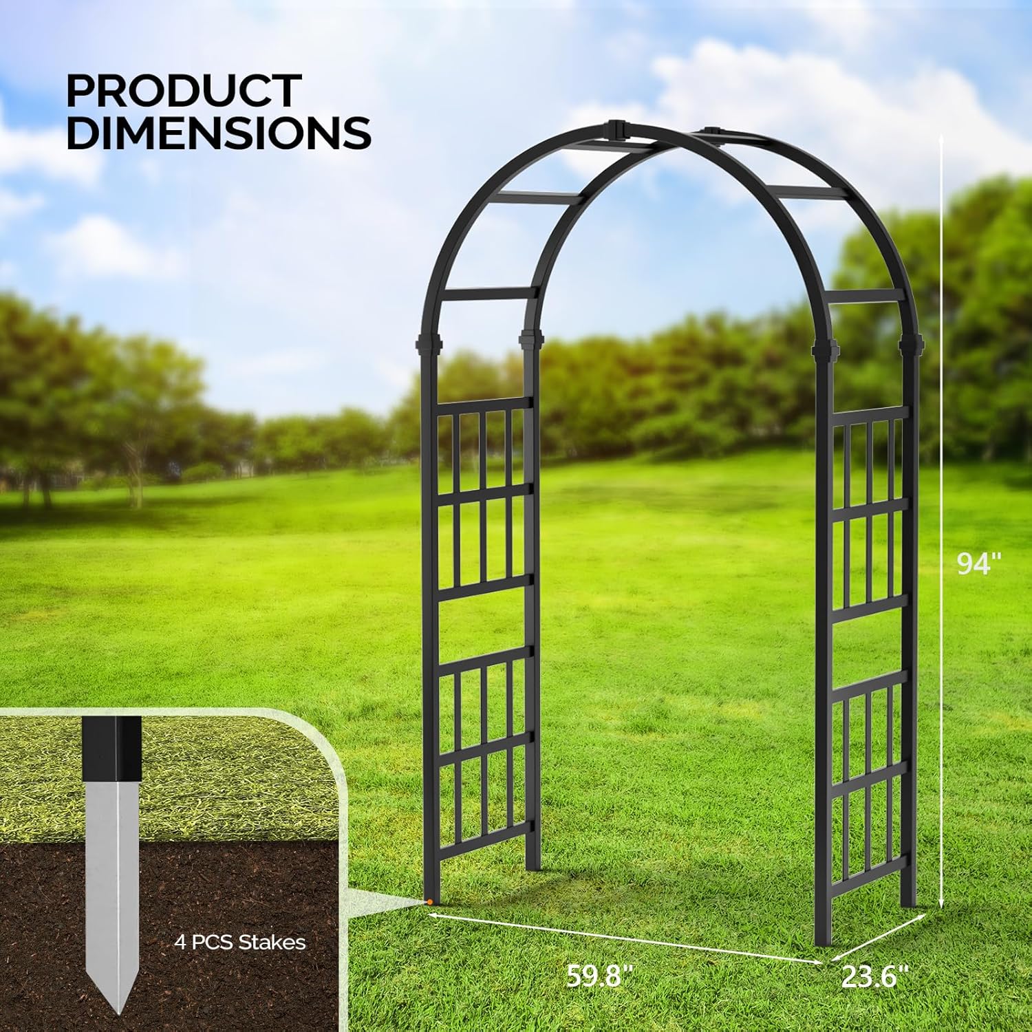 PVC Garden Arch Trellis Climbi – Wedding Support recenzja i cena